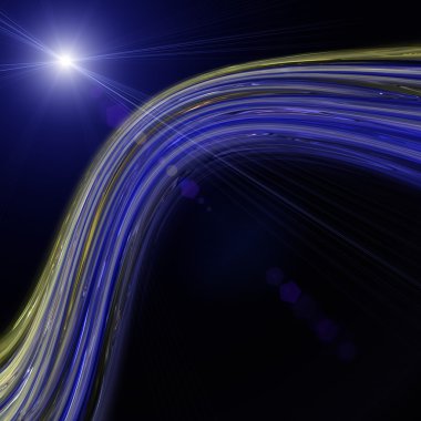 Işıklı fütüristik teknoloji dalga arkaplan tasarımı