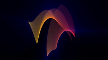 nesne ve ışıklar, hareketli fütüristik video animasyon döngüsü hd 1080p