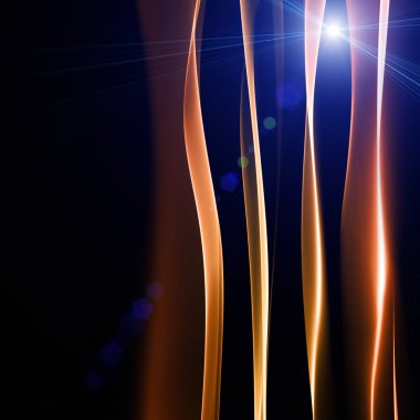 Işıklı fütüristik teknoloji dalga arkaplan tasarımı