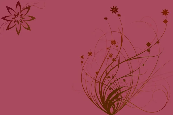 Beautiful illustrated flower background design with space for yo — Stock Photo, Image