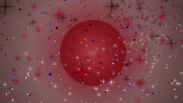 Maravillosa animación de vídeo de Navidad con estrellas y luces en movimiento, bucle HD 1080p — Vídeos de Stock