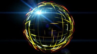 güçlü bir teknoloji ışık video animasyon, hd 1080 p döngü