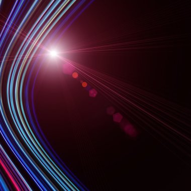 Işıklı fütüristik teknoloji dalga arkaplan tasarımı