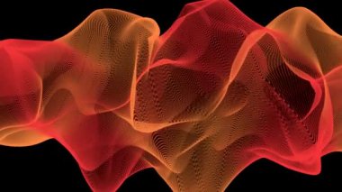 fantastik video animasyon ile dalga nesne hareket, döngü hd 1080p