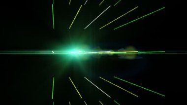 Şerit nesne ve ışıkları hareket, fütüristik video animasyon döngüsü hd 1080p