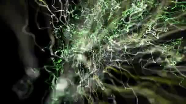 Fantástica animación de vídeo con objeto de partículas en movimiento, bucle HD 1080p — Vídeo de stock