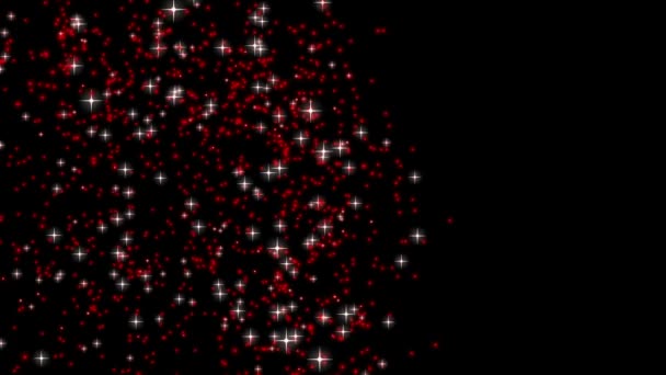 Maravillosa animación de vídeo de Navidad con estrellas y luces en movimiento, bucle HD 1080p — Vídeos de Stock