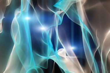 Işıklı fütüristik teknoloji dalga arkaplan tasarımı