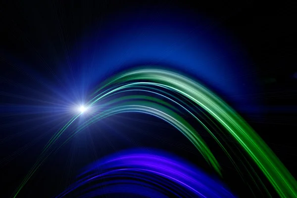 照明付きの未来的なテクノロジー波背景デザイン — ストック写真