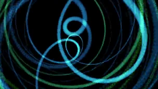 Фантастична відео анімація з об'єктом частинки в русі, цикл HD 1080p — стокове відео