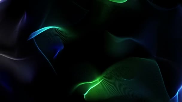 Fantastique animation vidéo avec l'objet vague en mouvement, boucle HD 1080p 