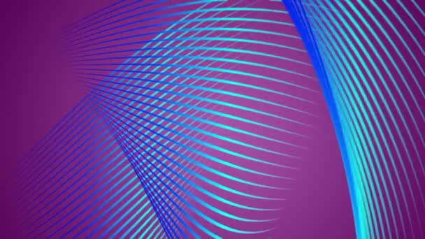 Fantastique animation vidéo avec un objet rayé en mouvement, boucle HD 1080p 