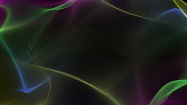 fantastik video animasyon ile dalga nesne hareket, döngü hd 1080p