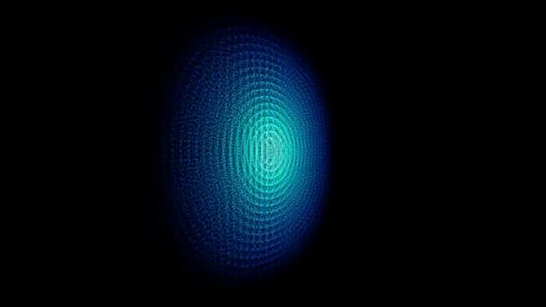 Fantastique animation vidéo avec objet particule en mouvement, boucle HD 1080p 