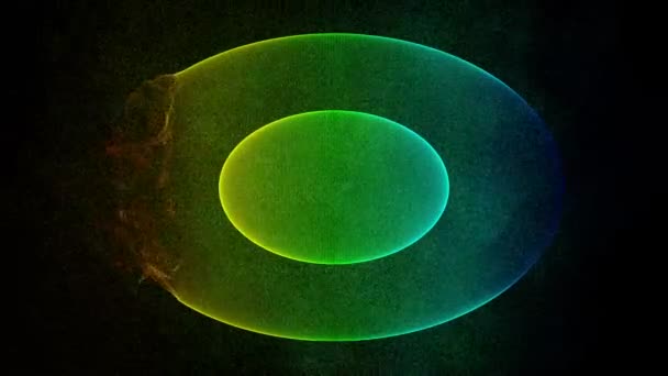 Fantastique animation vidéo avec objet particule en mouvement, boucle HD 1080p 