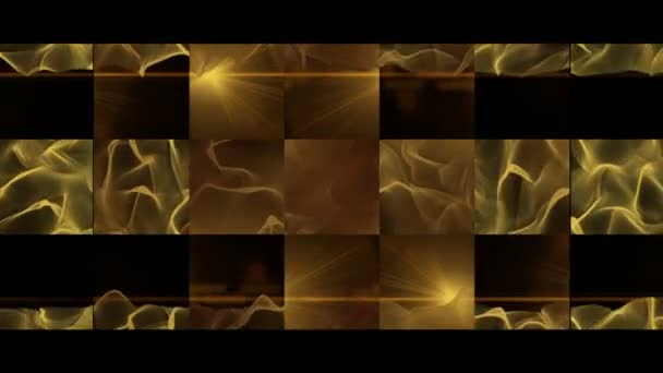 fantastické video animace s vlnou objektu a světla v pohybu, smyčka hd 1080p