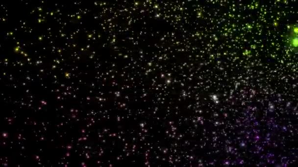 Animation vidéo futuriste avec objet particule lumineuse en mouvement, boucle HD 1080p 