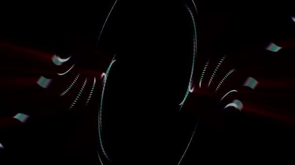 Animation vidéo futuriste avec objet mobile et lumières, boucle HD 1080p 