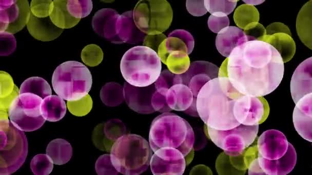 Чудова відео анімація з бульбашками в русі, цикл HD 1080p — стокове відео