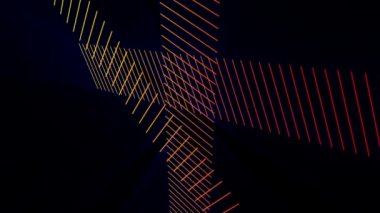 Şerit nesne ve ışıklar, hareketli fantastik video animasyon döngüsü hd 1080p