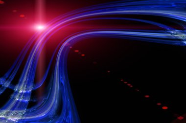 Işıklı fütüristik teknoloji dalga arkaplan tasarımı