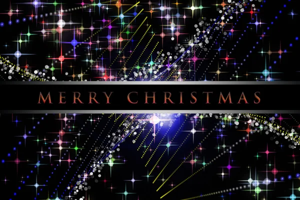 Meraviglioso disegno di sfondo di Natale illustrazione con stelle e fiocchi di neve — Foto Stock