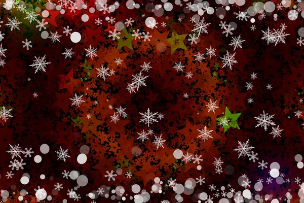 Wonderful Christmas background design illustration with snowflakes and stars — Stock Photo, Image