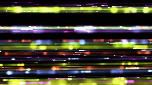 Powerful video animation with light particles stripe in motion, loop HD 1080p — Stock Video