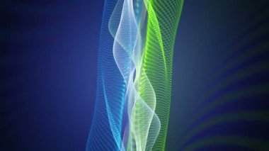 fantastik Eko video animasyon ile dalga nesne hareket, döngü hd 1080p