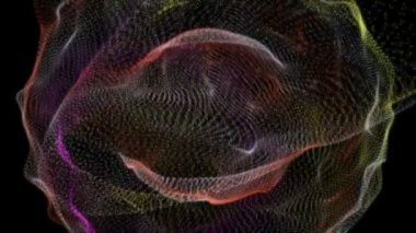 fütüristik video animasyon hareketli parçacık nesnesiyle döngü hd 1080p