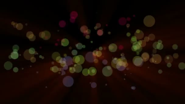 Magnifique animation vidéo avec bulles et lumières en mouvement, boucle HD 1080p 