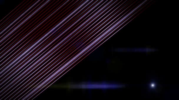 Fantastic video animation with moving stripe object and lights, loop HD 1080p — Stock Video