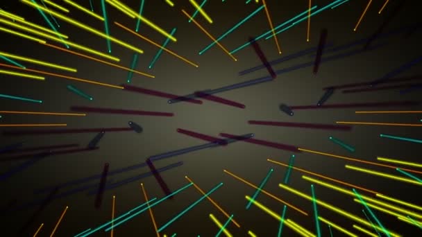 Fantastique animation vidéo avec un objet rayé en mouvement, boucle HD 1080p 