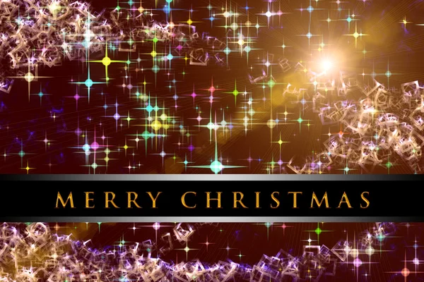 Wunderbare Weihnachten Hintergrund Design Illustration mit Sternen — Stockfoto