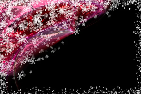 Maravilhosa ilustração de fundo de Natal com flocos de neve — Fotografia de Stock
