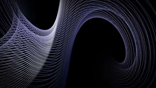 Fantastique animation vidéo avec un objet rayé en mouvement, boucle HD 1080p 