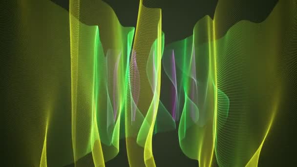 Harika video animasyon hareketli dalga nesnesiyle döngü hd 1080p — Stok video