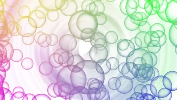 Wonderful video animation with bubbles in motion, loop HD 1080p — Stock Video