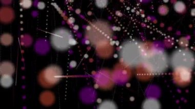 güçlü video animasyon ile hareket, ışık parçacıkları döngüsünün hd 1080p