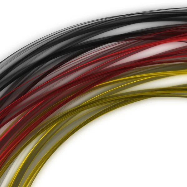 Illustrated wave with german colors for sport events — Stock Photo, Image