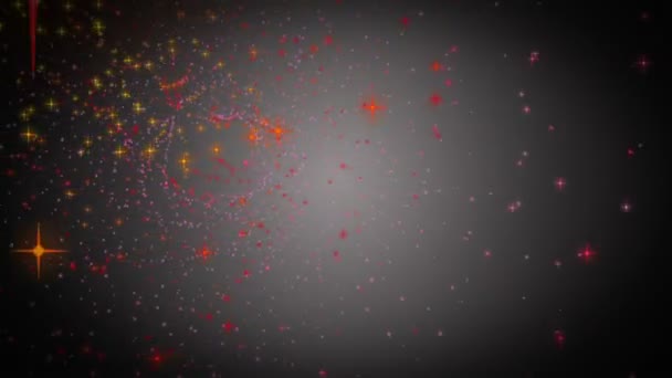Maravillosa animación de vídeo de Navidad con estrellas en movimiento, bucle HD 1080p — Vídeos de Stock