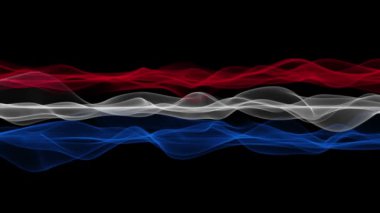 Harika Hollanda renk dalga bayrak video animasyon spor olayları - loop hd 1080p