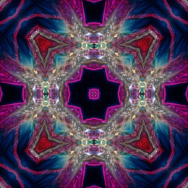 harika soyut resimli cam nesne