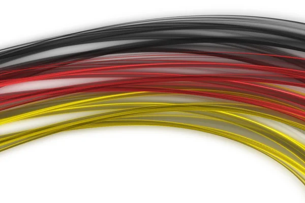 Onda ilustrada em cores alemãs para eventos esportivos — Fotografia de Stock