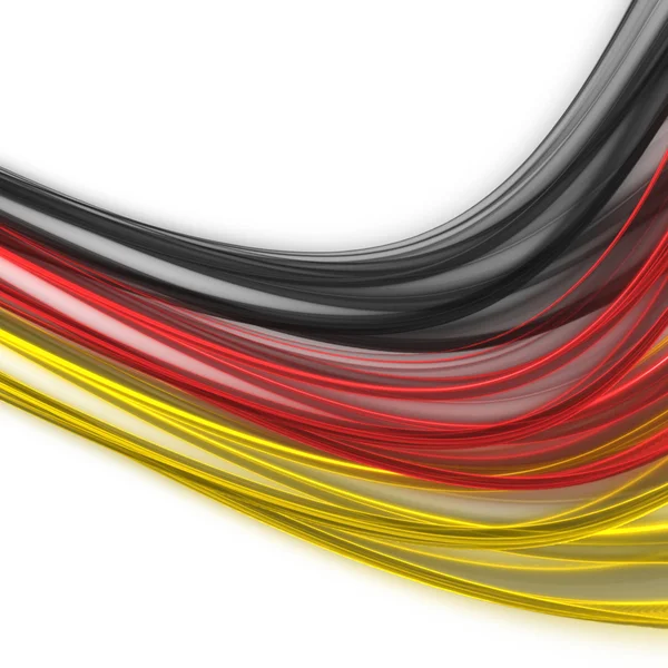 Ola ilustrada con colores alemanes para eventos deportivos —  Fotos de Stock