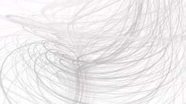 Yavaş çekimde çizgili dalga nesnesi ile sihirli video animasyonu, 4096x2304 döngü 4K