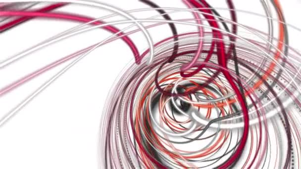 Fantastic Video Animation Stripe Wave Object Slow Motion 4096X2304 Loop — Stock Video