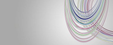 Fantastik zarif dalga panorama arkaplan tasarımı çizimi