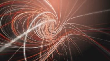 Yavaş çekimde çizgili dalga nesnesi ile fantastik video animasyonu, 4096x2304 döngü 4K