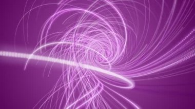 Yavaş çekimde çizgili dalga nesnesi ile romantik video animasyonu, 4096x2304 döngü 4K